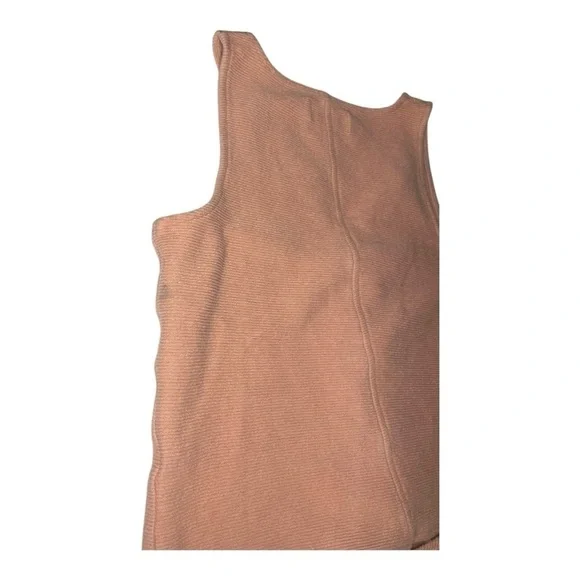 Madewell Blush Pink Button Front Tie Tank Top XS Minimalist Summer - Picture 8 of 9